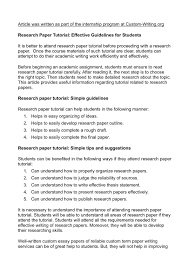 calam eacute o research paper tutorial effective guidelines for students research paper tutorial effective guidelines for students