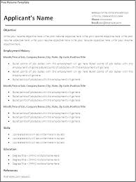 Cv Or Resume Format Simple Underline Resume Template Cv Resume
