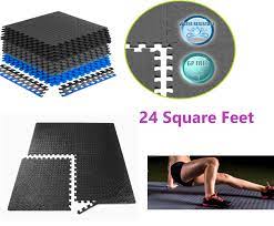 branded exercise floor mat black for