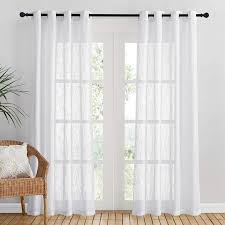 white voile curtains for living room