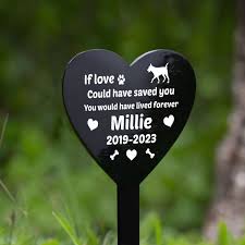 personalised dog puppy memorial outdoor