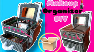 makeup box kit organizer with cardboard