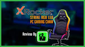 x rocker strike rgb led pc gaming chair