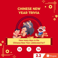 Chinese new year facts » amazing traditions you must know · it is also known as the spring festival · there is no set date for chinese new year. Shopee Win A 12 Shopee Voucher Chinese New Year Is A Huge Celebration Of All Things New But Do You Know How Many Days Of The Chinese New Year Is