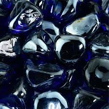Blue Fire Glass Diamonds
