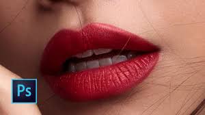 retouch lips photo tutorial