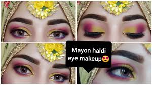 mayon haldi bridal eye makeup tutorial