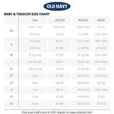baby clothes size chart
