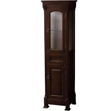We only use quality materials and maintain tight controls over our manufacturing processes to ensure your order meets or exceeds all of. Wyndham Collection Andover Solid Oak Bathroom Linen Tower With Cabinet Storage In Dark Cherry Walmart Com Walmart Com