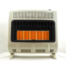 Safety pilot system automatically shuts off gas if flame is lost. Mr Heater 30 000 Btu Vent Free Radiant Natural Gas Heater Mhvfrd30ngt The Home Depot