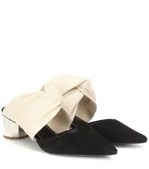 Leather And Suede Mules
