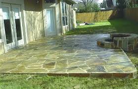 Patio Concrete And Flagstone