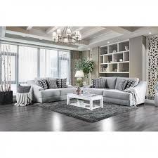 Lesath Light Gray Sofa Set For