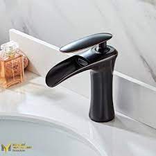 Black Short Waterfall Faucet Mixer