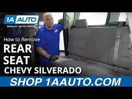 Remove Rear Seat 14 19 Chevy Silverado