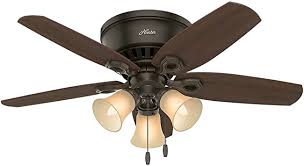 Hunter Fan Company 51091 Hunter Builder Indoor Low Profile Ceiling Fan With Led Light And Pull Chain Control 42 New Bronze Amazon Com