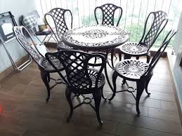 Cast Aluminum Pool Deck Dining Set Ps