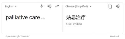 Chinese writing is ideographic (ie. Lost In Translation Google S Translation Of Palliative Care To Do Nothing Care Diverse Elders Coalition