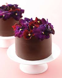 delicious desserts featuring edible pansies