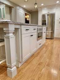 white fabuwood cabinet update in kitchen