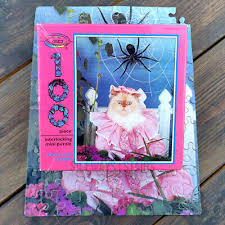 Miss Muffet Cat Mini Puzzle Along Came