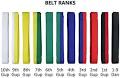 Taekwondo Colored Ranking Belts Cotton Martial Arts Judo Karate ...