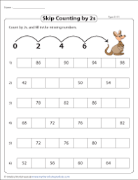 It's a skip counting by 2s worksheet. Skip Counting By 2s Worksheets