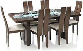 Solid wood dining table and chair combination american oak old retro dining table rectangular dining table. Royal Oak Daffodil Six Seater Dining Table Set Brown Best Home And Kitchen Store Gubi Dining Table Dining Table Dimensions Dining Table Design