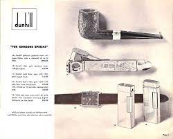 alfred dunhill gifts catalogue 1969