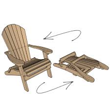 Folding Adirondack Chair Templates