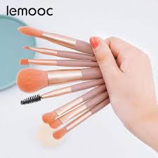 ready stock 8 pcs mini makeup brush set