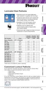 Panduit Lockout Tagout Electrical Safety Catalogue