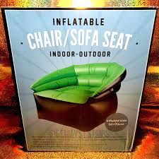 Inflatable Chair Sofa Seat Green Black