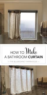 how to make a bathroom curtain