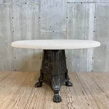 50 Carved Limestone Center Table With