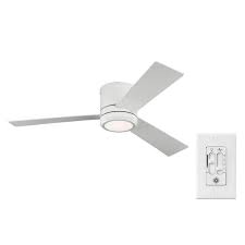 matte white flush mount ceiling fan