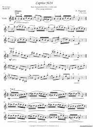 Н. Паганини Каприс №24 (переложение для юных скрипачей) - 15 Июня 2010 -  Ноты - Для Тебя, Музыкант