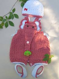 Crochet Baby Infant Romper Elephant Set