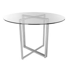 Legend Round Dining Table With Clear