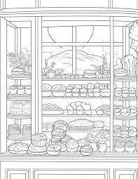 7 baking coloring pages simple and fun
