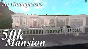 50k bloxburg mansion no gamepes