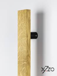 Wooden Door Handle Combined With Black