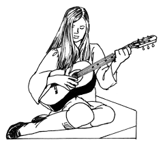 New users enjoy 60% off. Coloring Pages Girl Play Guitar Coloring Page