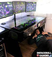 Looking for the best gaming desk for console & pc games. Case Mod Friday Ultimate Custom Desk Pc Computer Hardware Reviews Thinkcomputers Org Pc Desk Computer Gaming Room Custom Computer