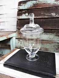 Vintage Glass Apothecary Jar Clear