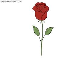 Rose flower picture drawing couponhero co. How To Draw A Rose Easy Drawing Art