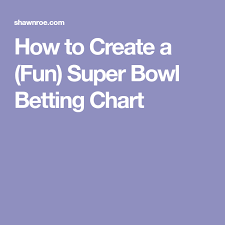 How To Create A Fun Super Bowl Betting Chart Superbowl