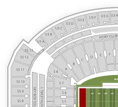 Alabama Crimson Tide Football Seating Chart Find Tickets