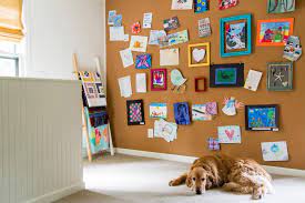 decorate with kids artwork