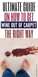 how to get wine out of the carpet
